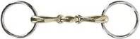 QHP Anatomical Double-Jointed Snaffle Bit Two Rings