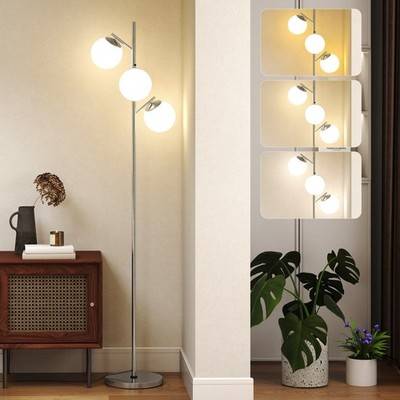 Homcom Modern Tree With 3 Light Floor Lamp
