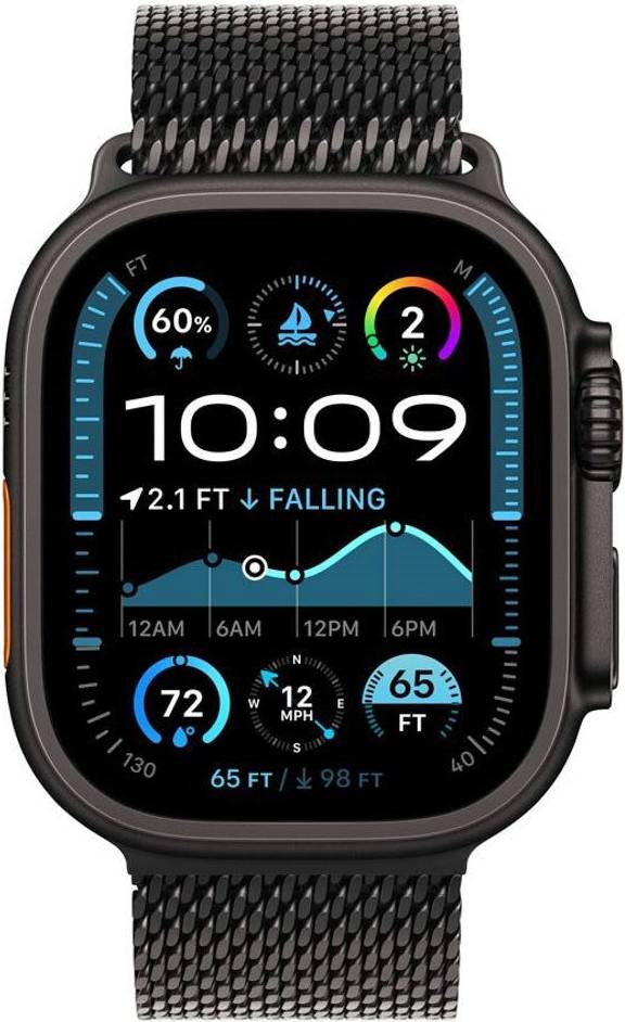 Lippa Apple Watch Rustfrit Stål Sort