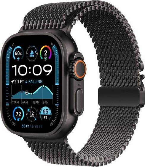 Lippa Apple Watch Rustfrit Stål Sort