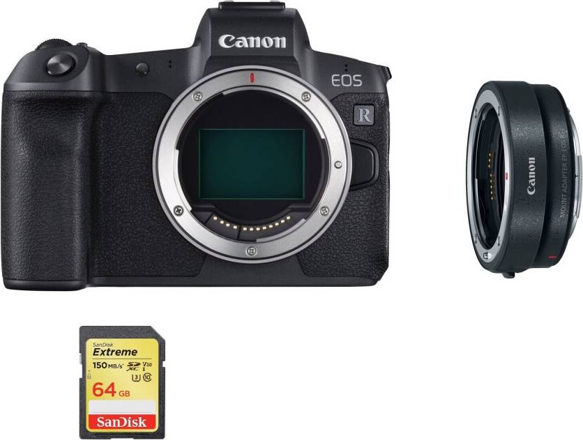 Canon EOS R Mount Adapter 64GB SD Bundle Lens Mount Adapter