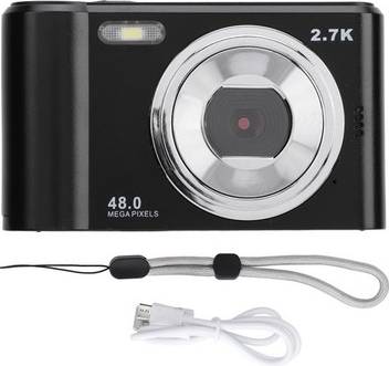 Black Digital Camera 2.4 Inch Ips Screen