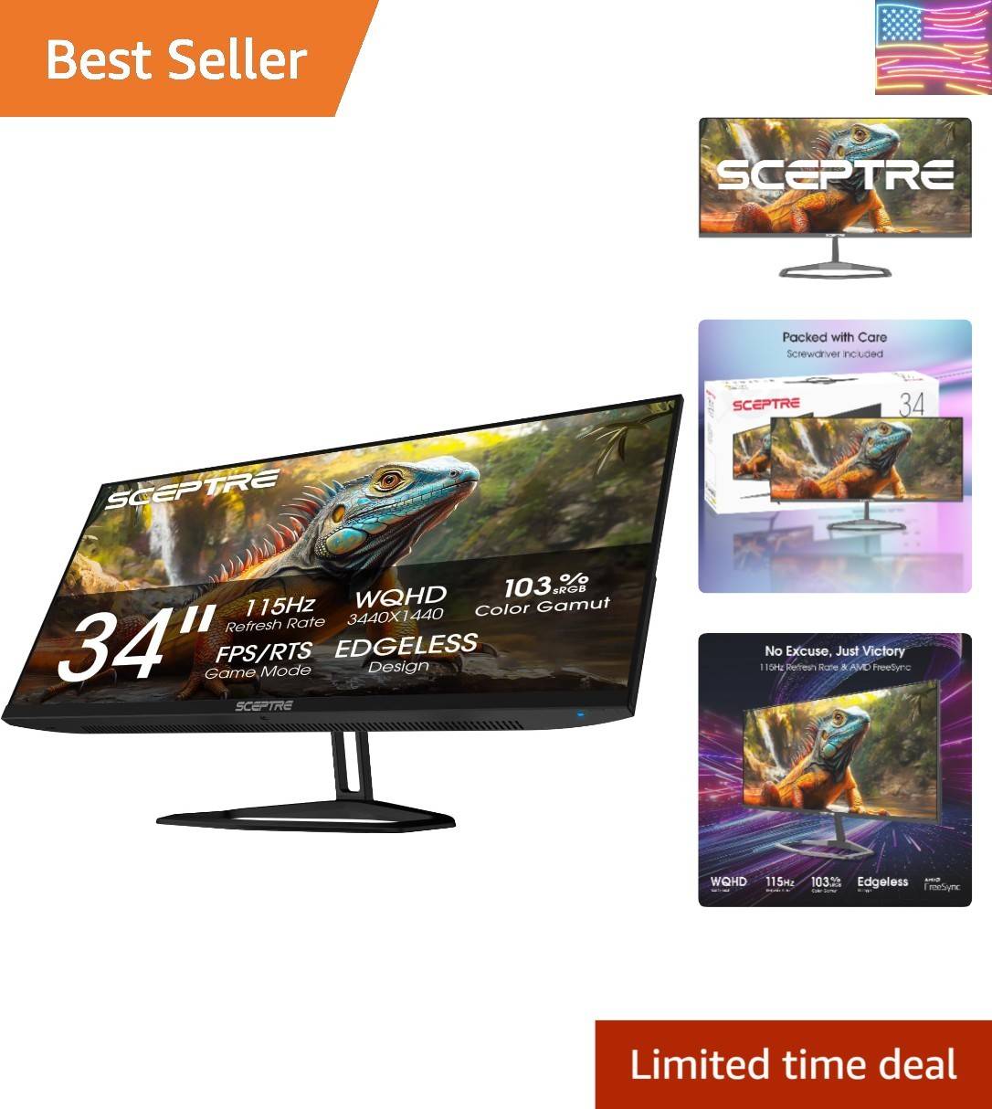 34-Inch IPS Ultrawide Monitor