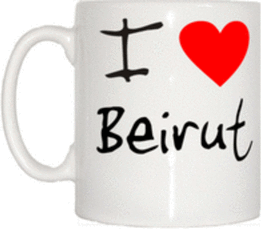 TeeTreeDesigns I Love Heart Beirut Cup & Mug