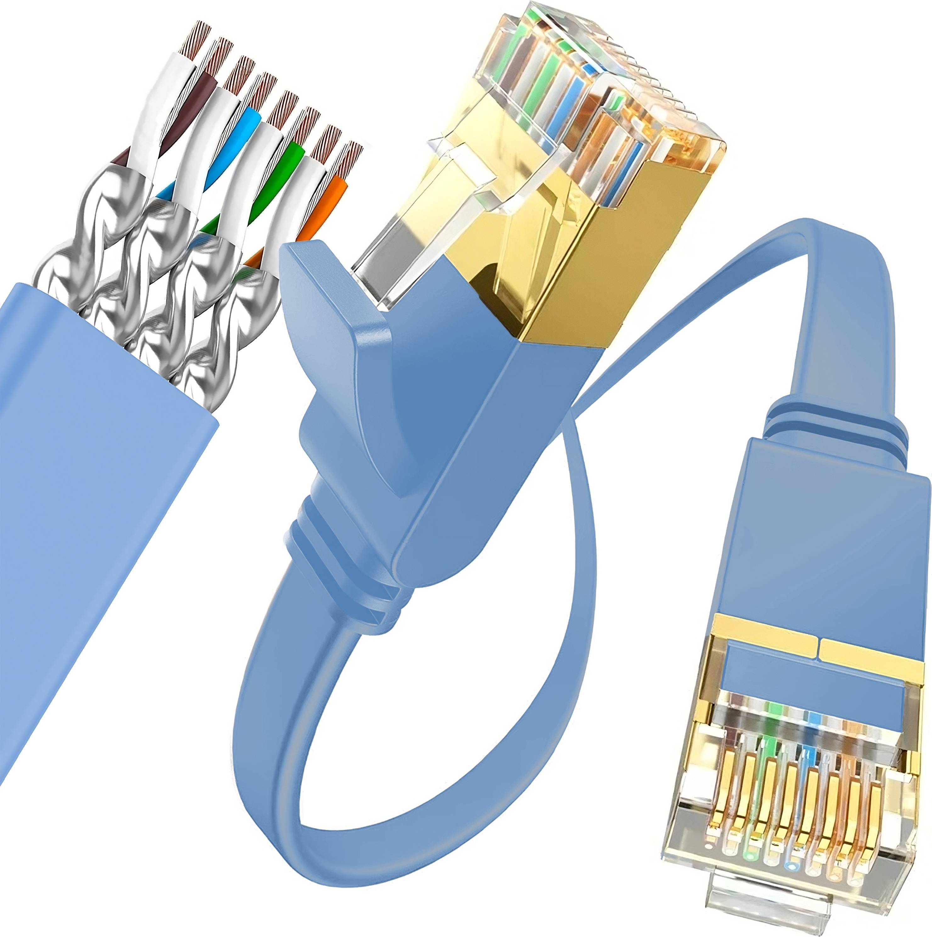 Câble Réseau Cat 7 1m RJ45 Patch Cable