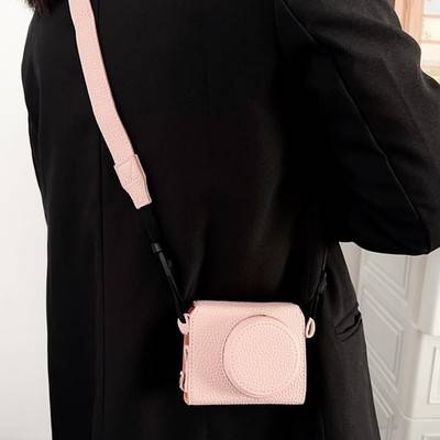 Pink Portable Retro Style Camera Case