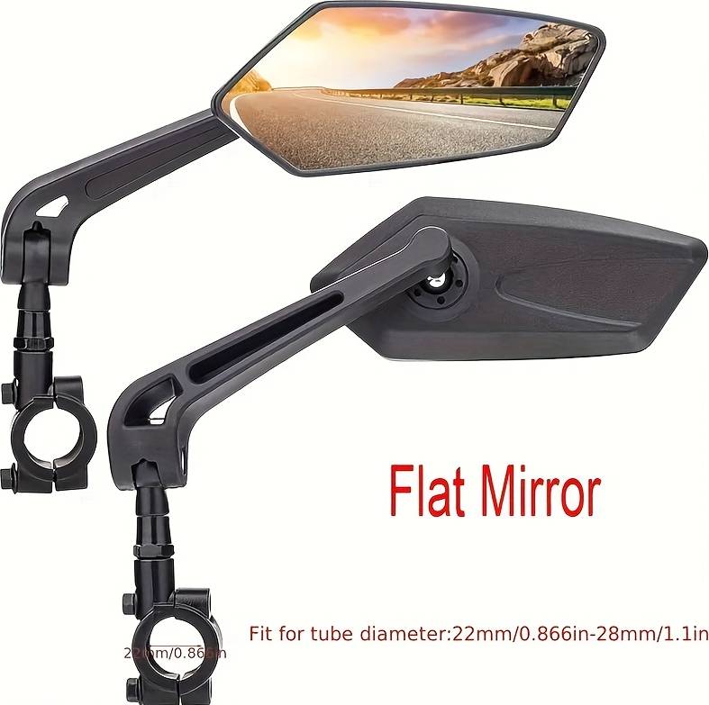 Temu 2pcs Hd Wide Angle Bicycle Rearview Mirrors