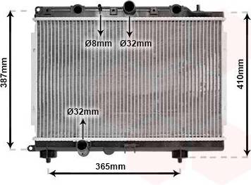 Van Wezel Radiator Engine Cooling 02002154
