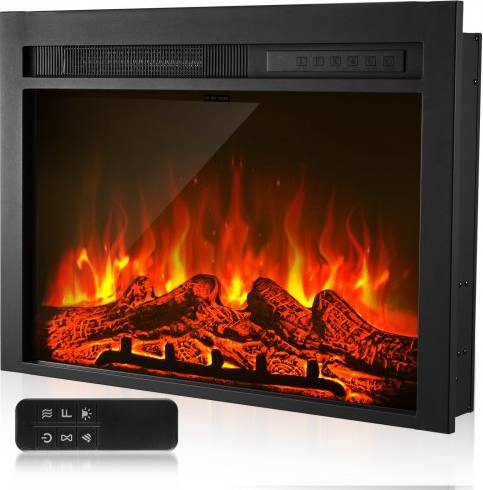 Electric fireplace insert VEVOR Electric Fireplace Insert 28.5 Inch Recessed