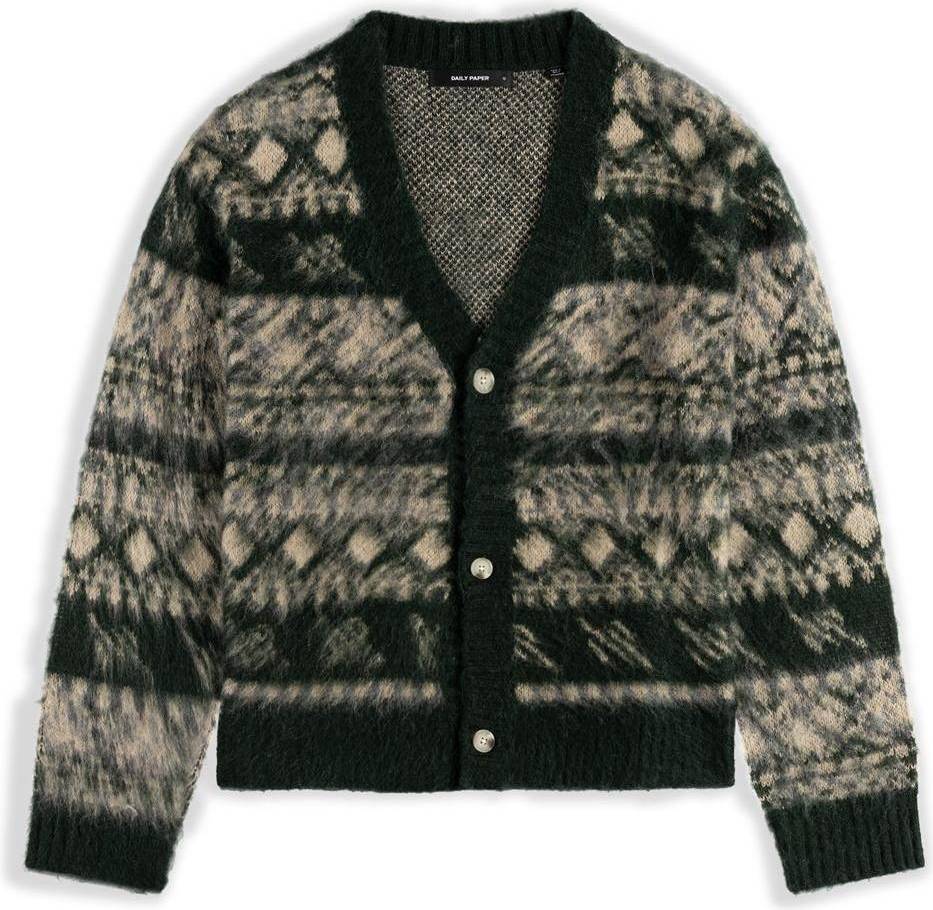 Daily Paper Pattern Check Cardigan - Multi/Patterned