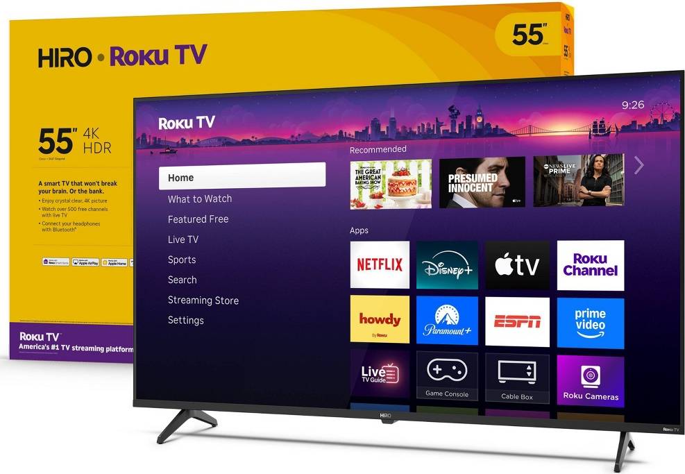 4k roku tv Hiro 55 4K LED Roku