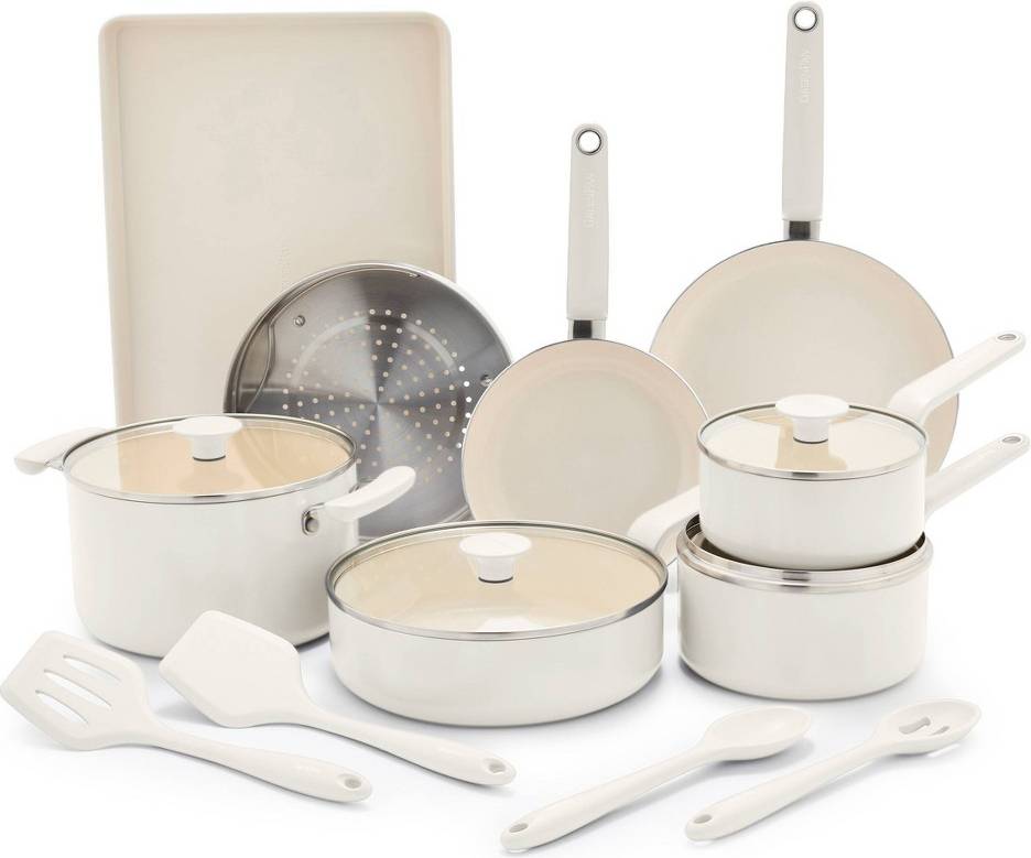 GreenPan Rio Advanced 16pc Ceramic Nonstick Cookware Set