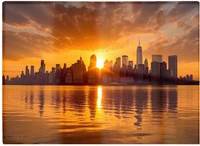 Warren Reed Sunrise In The City One Size Chopping Board