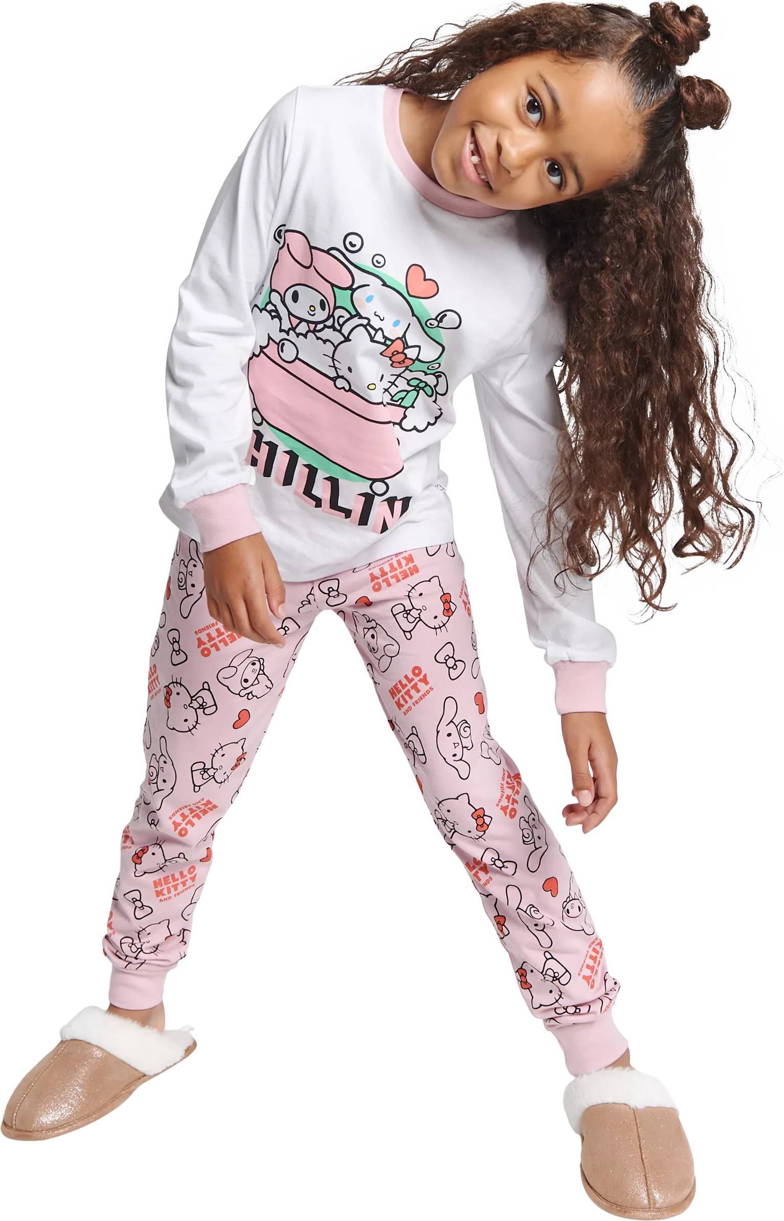 Brand Threads Hello Kitty Pyjamas Set - Pink