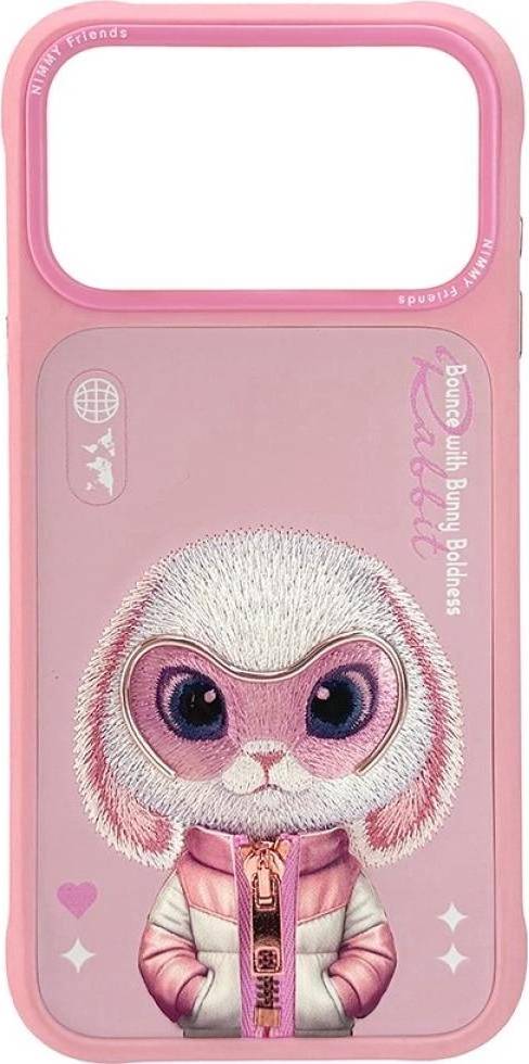 nimm2 Nimmy Cool Cute 2.0 Rabbit Case iPhone 17 Pro Rozowy