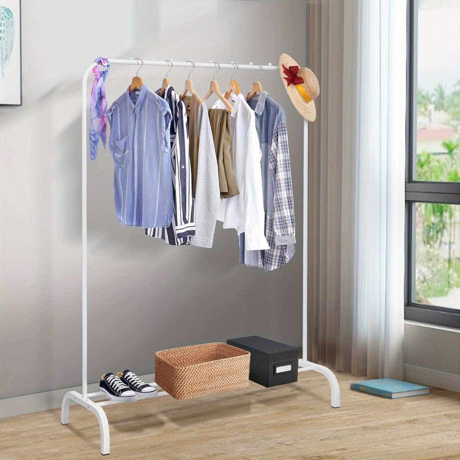 Clothes Rack Free-standing Hanger Drying Rack