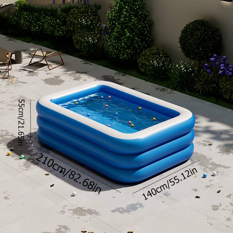 Temu Inflatable Swimming Pool 3 Sizes Can