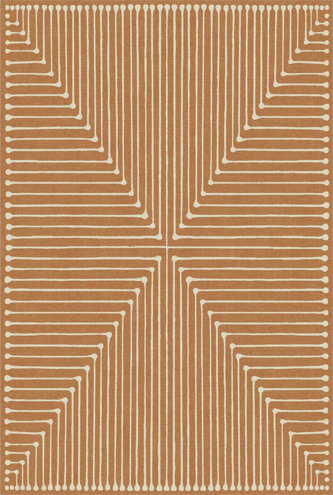 Inkdrop Geometric Rug