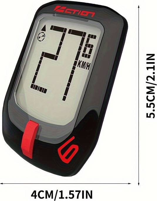 Temu Multifunctional Wired Bike Speedometer With Lcd