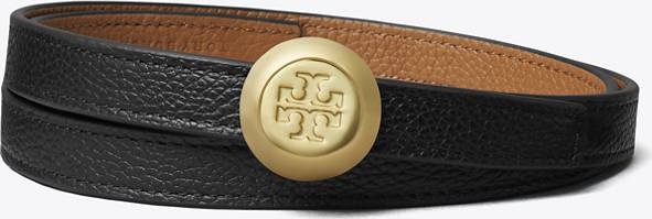 Tory Burch Romy Vendbar Bælte Læder - Sort