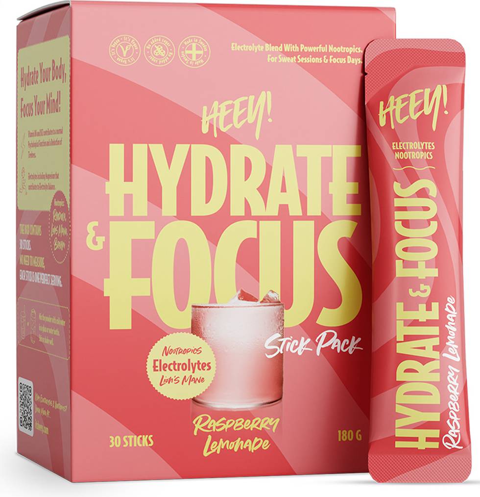 Hydrate Focus Electrolytes Raspberry Lemonade Stick Pack 30 st