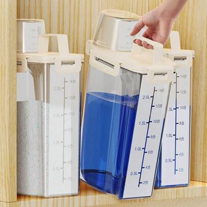 Shein Laundry Powder Storage Box Large Capacity Food Container