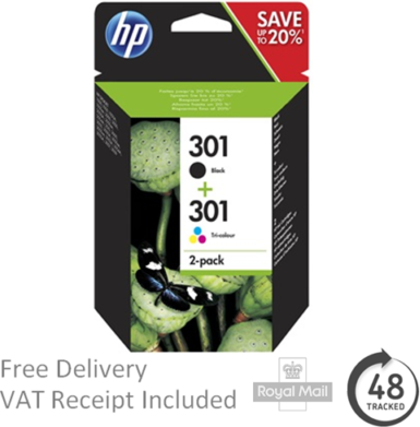 Hp 301 bläckpatroner HP Ink N9J72AE 301 Multipack