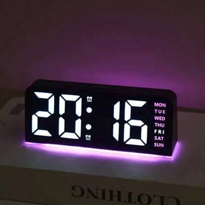 Shein LED Modern Multi-Function Digital Alarm Clock