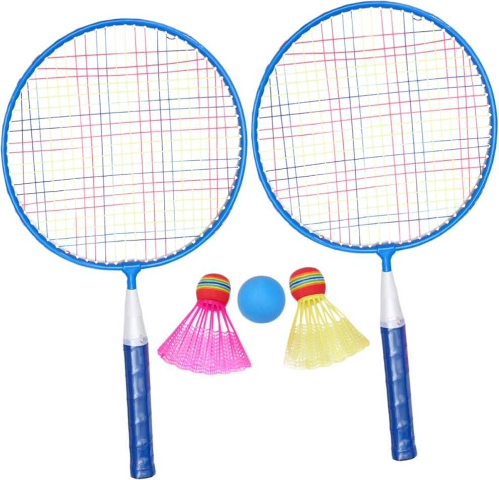 HKHBJS Aluminum Nylon Badminton Racket Set