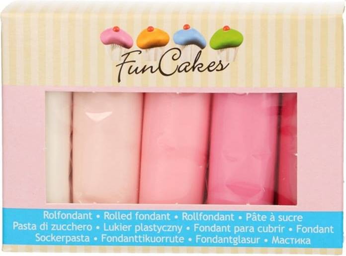 Funcakes Rosa Multipack 500 Gram Sockerpasta