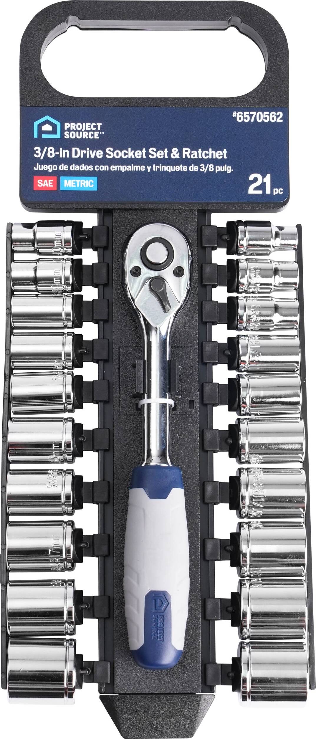 Project Source 21-Piece Metric Standard Set Tool Kit