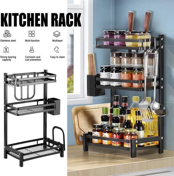 Aihontai 3 Tier Spice Rack Storage Shelf