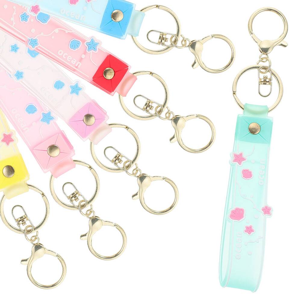 Happyyami 6pcs Letter Keychain Handbag Advertising Rope
