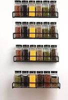 Living and Home 4Pcs Wall-mounted Spice Racks Set