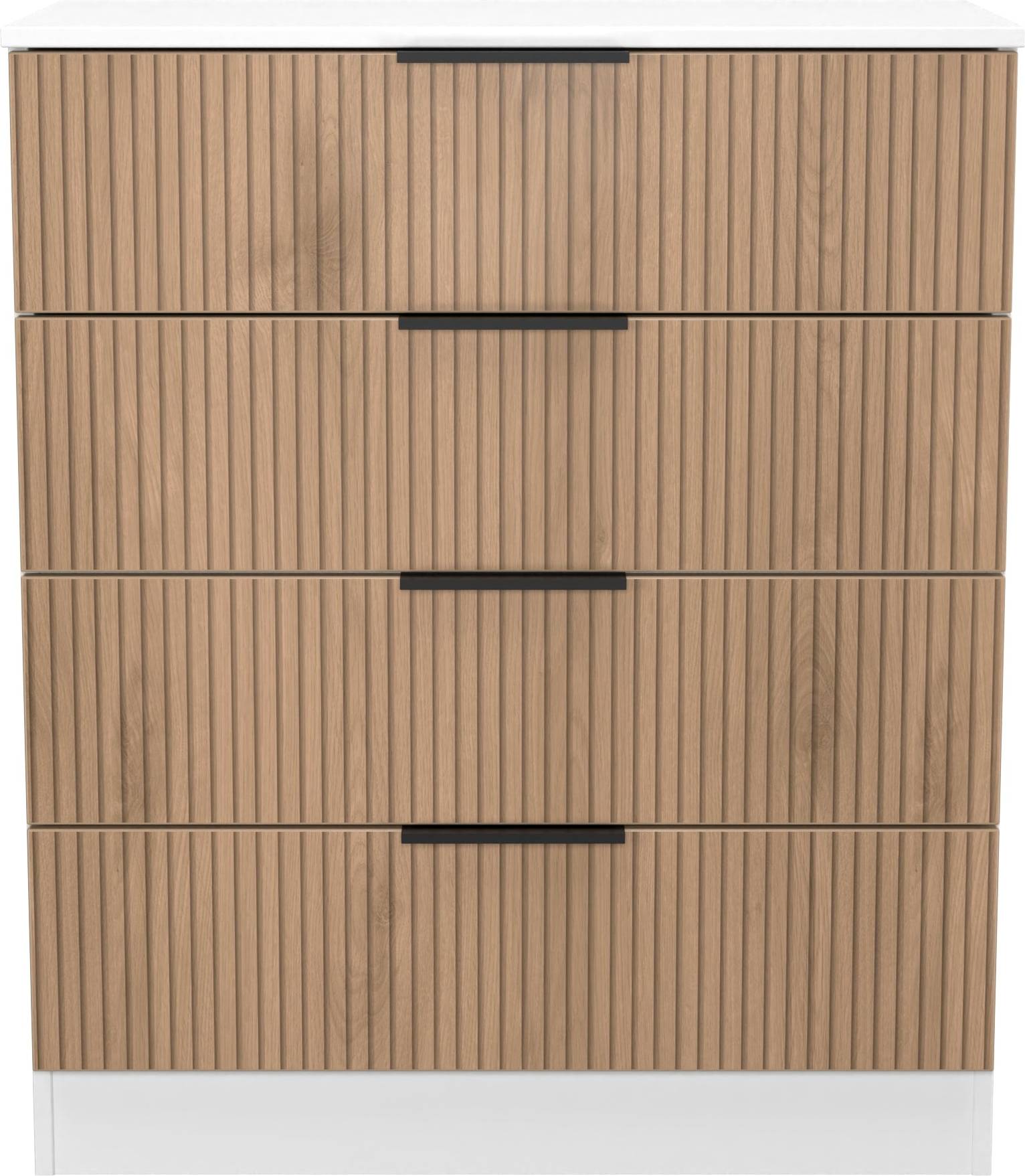 B&Q Java 4 Slatted Effect Chest of Drawer