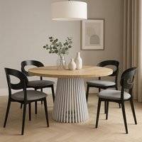 Ruston Modern Round Extendable 100cm x 100cm Dining Table