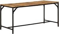 Berkfield Home Solid Wood Rough Mango Dining Table