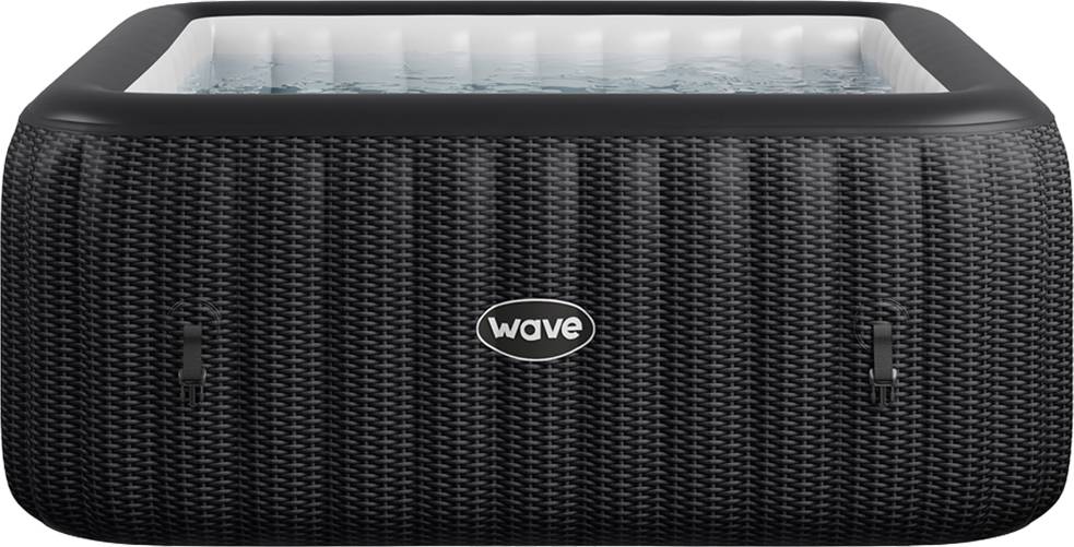 Inflatable Hot Tub Wave Pacific 4 Person Slate Rattan Inflatable