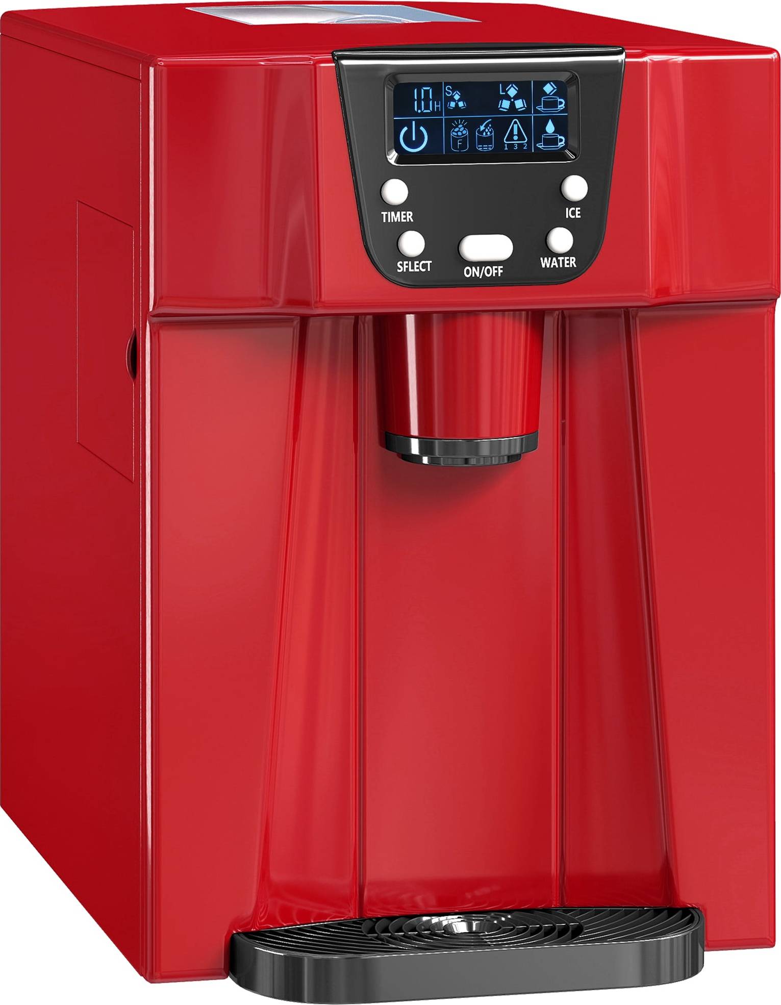 Homcom Ice Maker Machine and Water Dispenser 9 Ice Cubes
