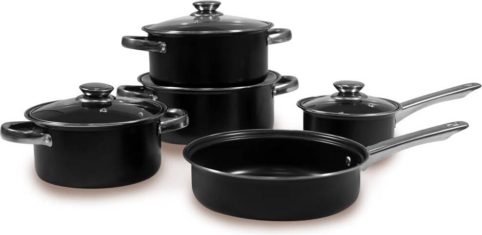 Carter Clay 9pc Cookware Set
