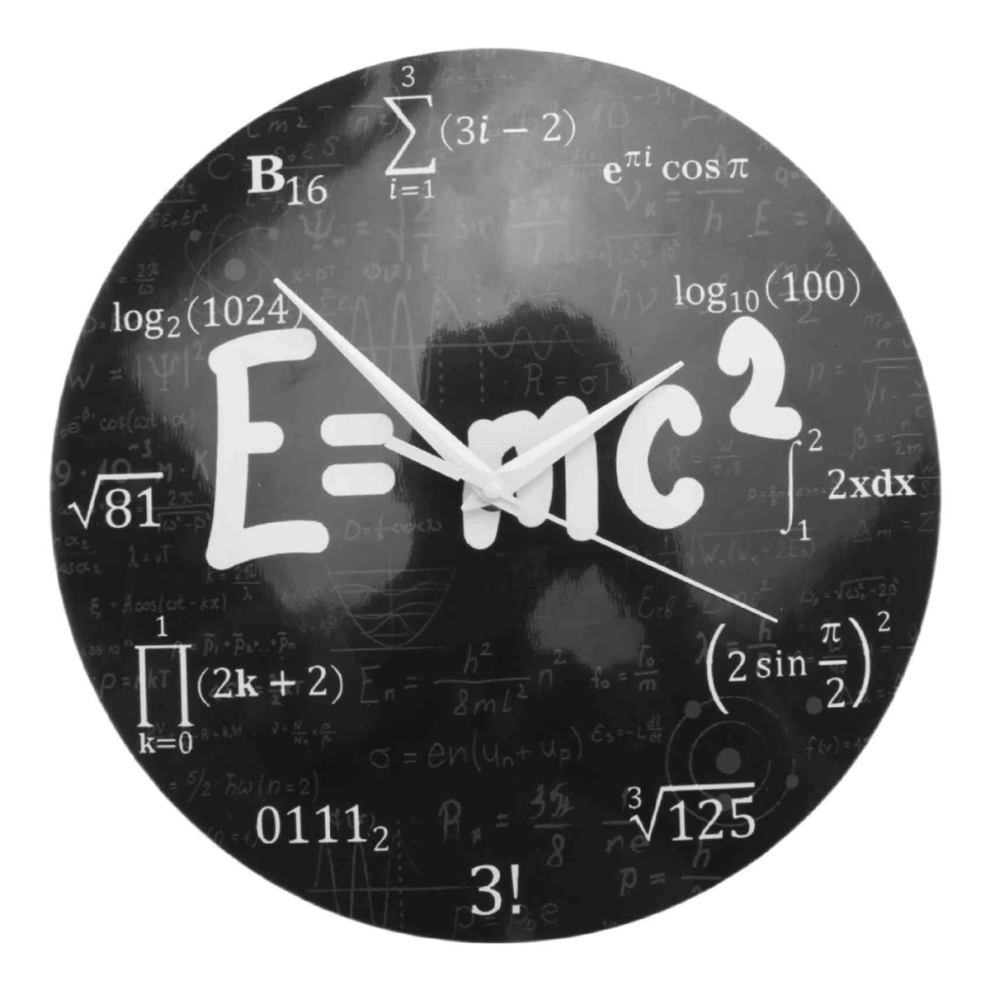 Kepptory Relativity Math Formula Wall Clock 76.2cm