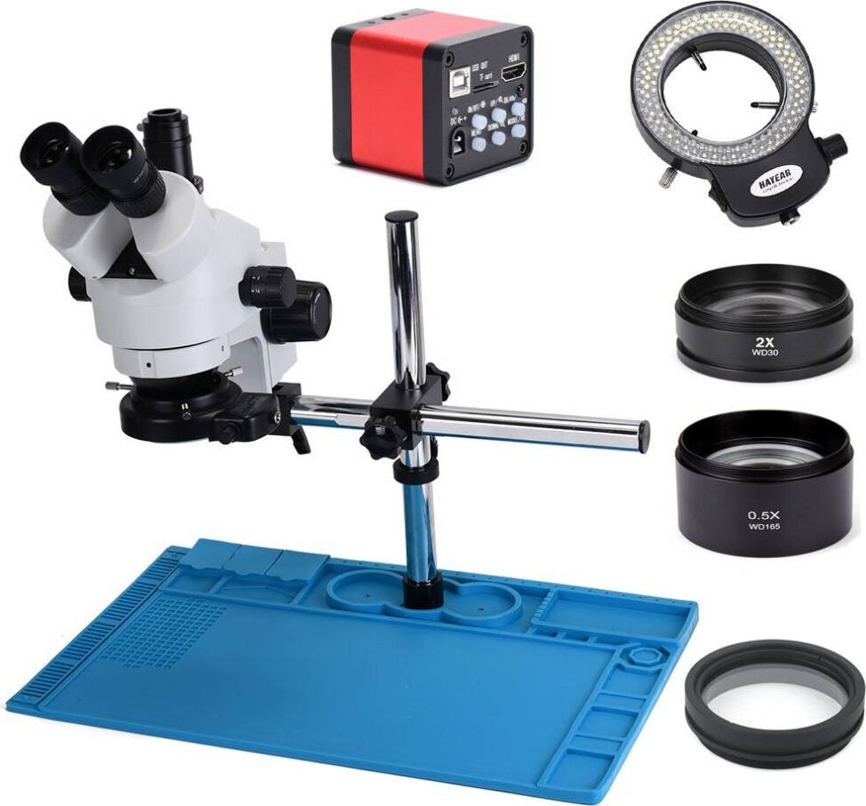 Simul-Focal Trinocular Stereo Microscope Add-On Lens