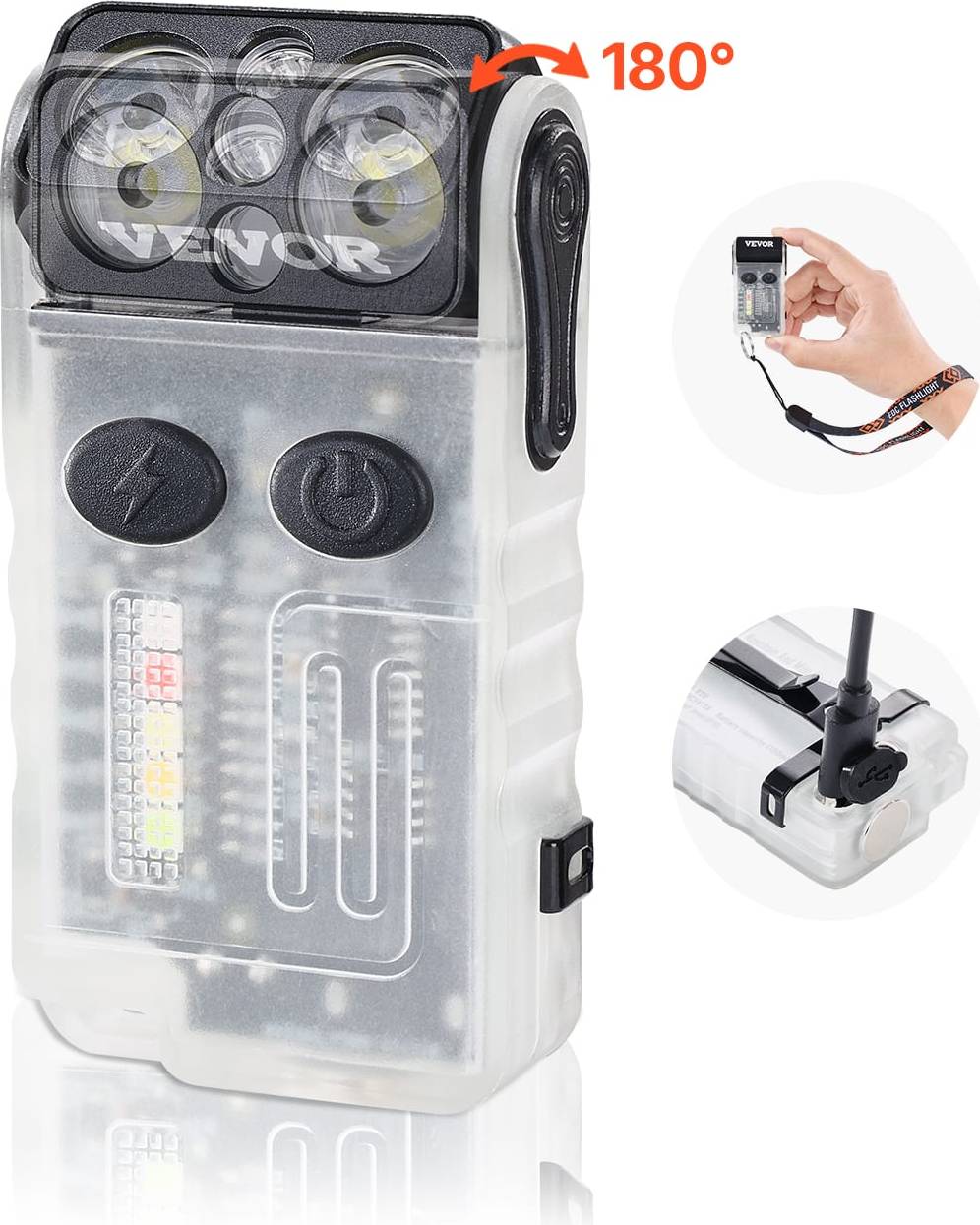 Rechargeable led flashlight VEVOR Rechargeable Mini LED Flashlight