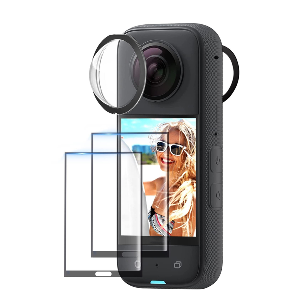 X4 Sticky Guard Cover Screen Protector Front Lens Cap
