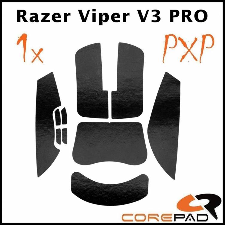 PXP Grips Razer Viper V3 Pro Schwarz