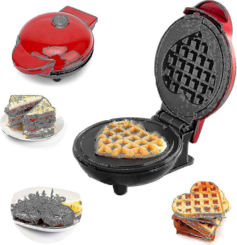 Kikidex Mini Round Individual Waffle Maker