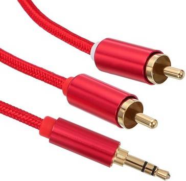 Uxcell 6.6ft Rca Dual Male Splitter Cable