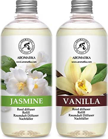 Nature Reed Diffuser Refill Set Vanille Jasmine 1L