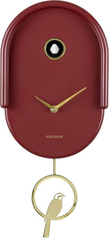 Karlsson clock Karlsson Tweet Rouge Wall Clock
