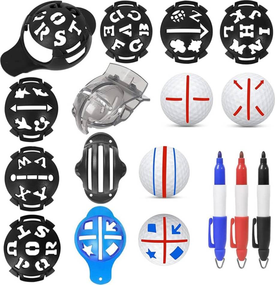 12 Pieces Golf Ball Alignment Set
